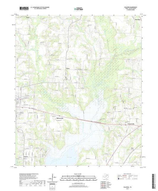 Culleoka Texas US Topo Map Image