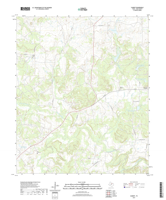 Cundiff Texas US Topo Map Image