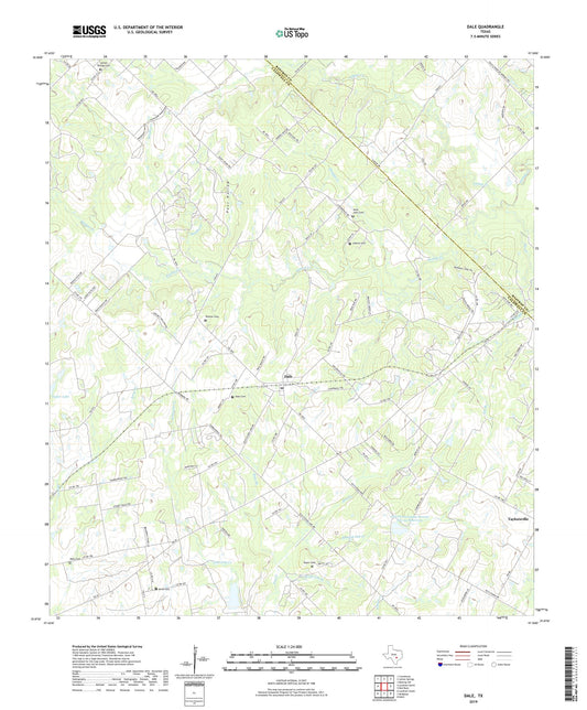 Dale Texas US Topo Map Image
