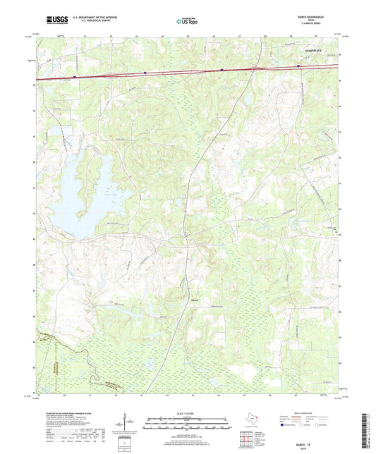 Darco Texas US Topo Map Image