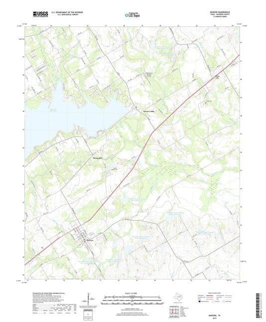 Dawson Texas US Topo Map Image