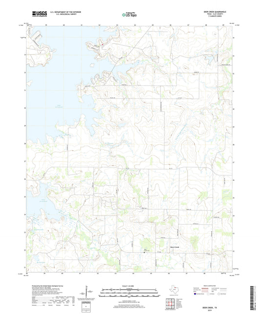 Deer Creek Texas US Topo Map Image