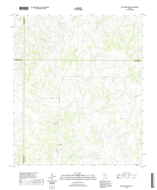 Del Venado Ranch Texas US Topo Map Image