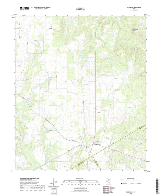 Desdemona Texas US Topo Map Image