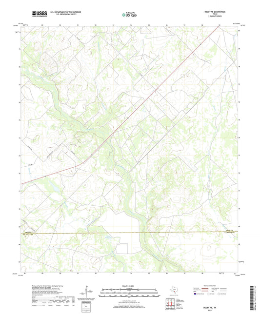 Dilley NE Texas US Topo Map Image