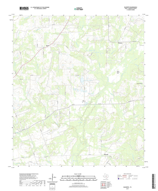 Dilworth Texas US Topo Map Image