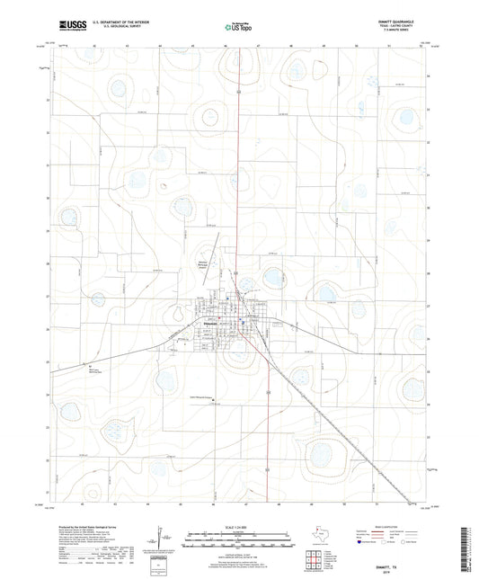 Dimmitt Texas US Topo Map Image
