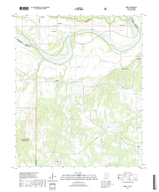 Direct Texas US Topo Map Image