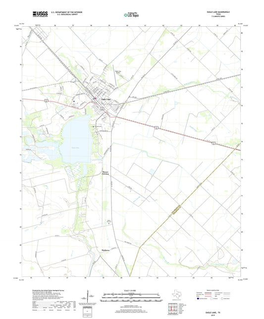 Eagle Lake Texas US Topo Map Image