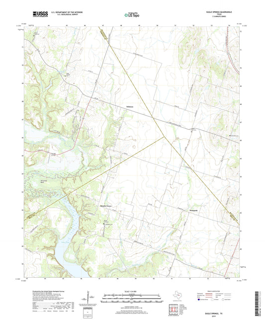 Eagle Springs Texas US Topo Map Image