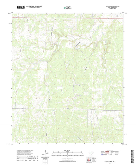 East Elm Creek Texas US Topo Map Image