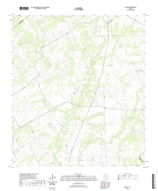 Ecleto Texas US Topo Map Image