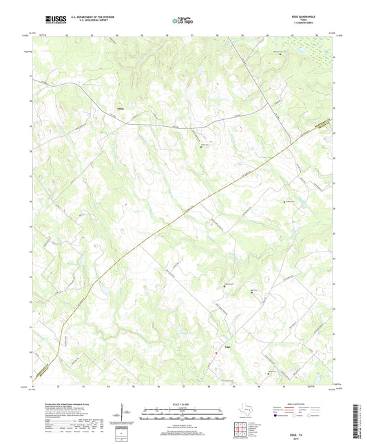 Edge Texas US Topo Map Image