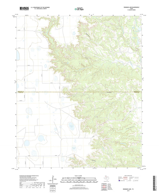 Edgemon Lake Texas US Topo Map Image