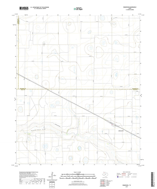 Edmonson Texas US Topo Map Image
