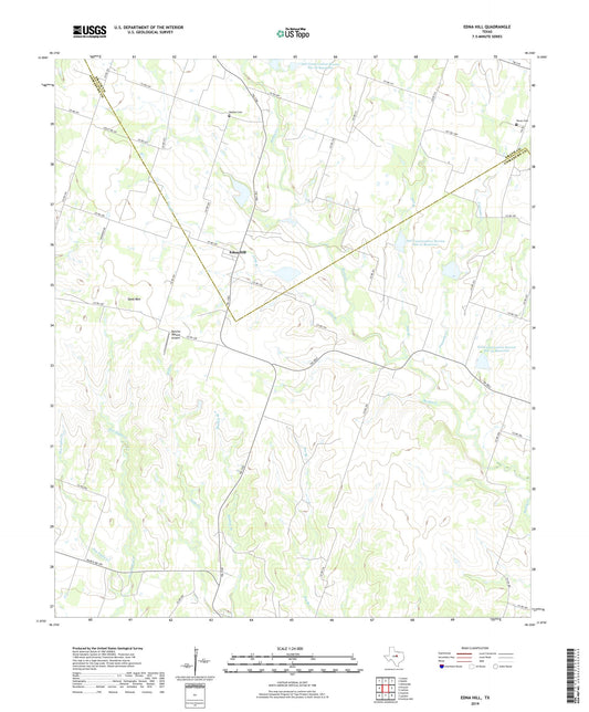 Edna Hill Texas US Topo Map Image