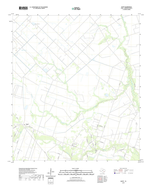 Egypt Texas US Topo Map Image