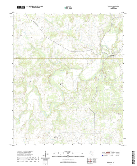 Eliasville Texas US Topo Map Image