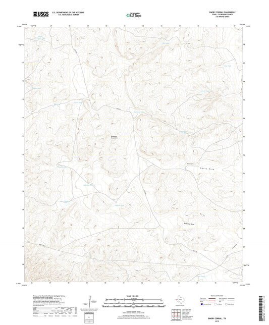 Emory Corral Texas US Topo Map Image