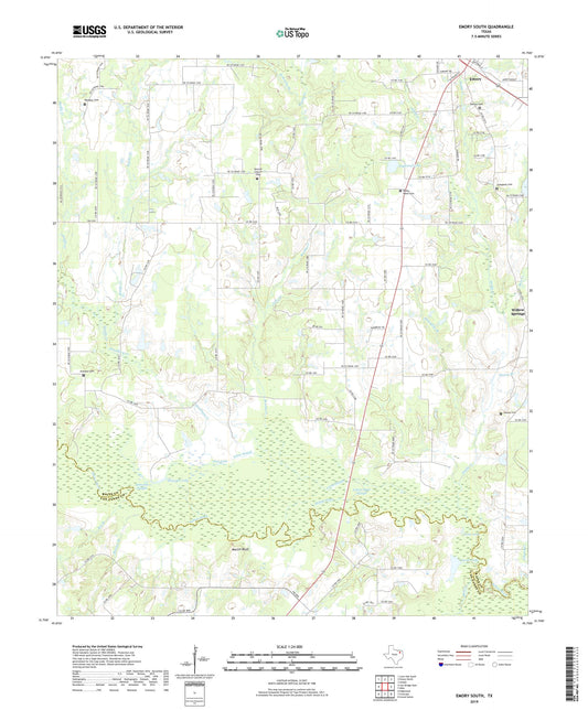 Emory South Texas US Topo Map Image