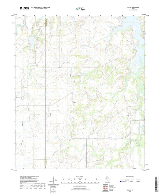 Eolian Texas US Topo Map Image