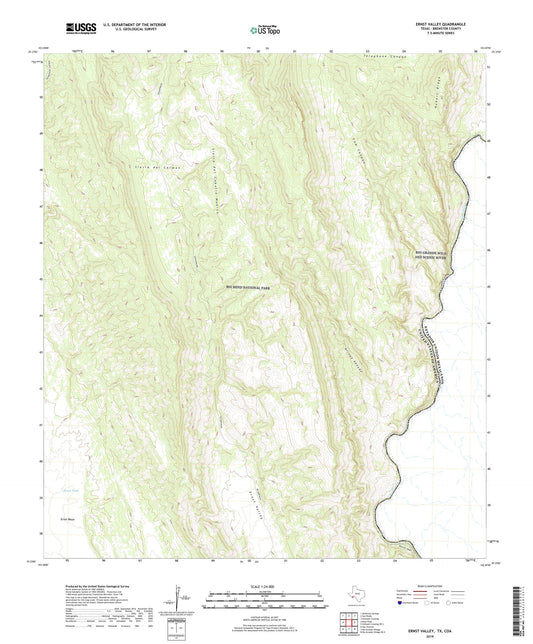 Ernst Valley Texas US Topo Map Image