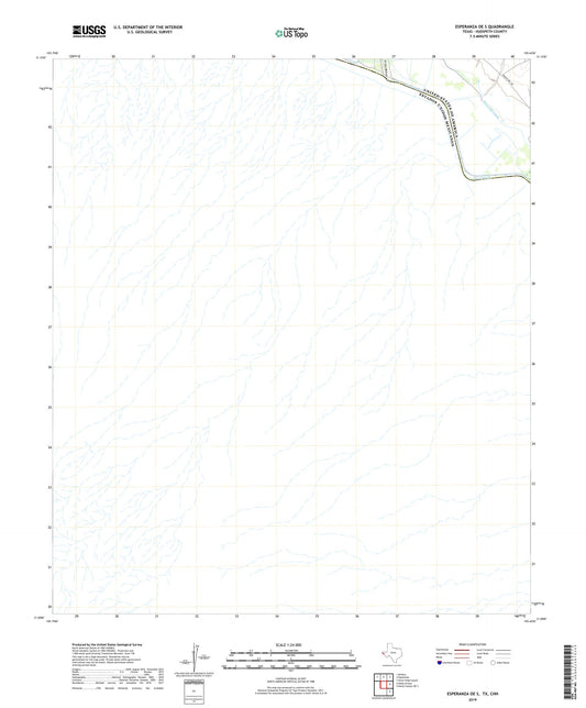 Esperanza OE S Texas US Topo Map Image