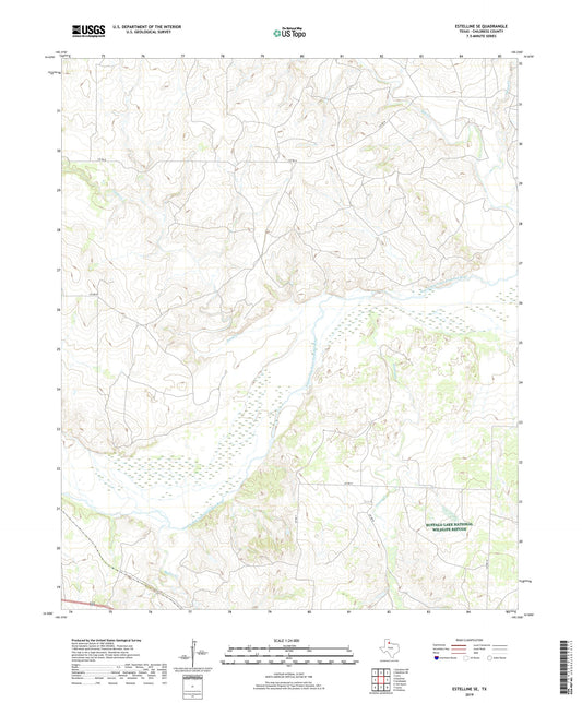 Estelline SE Texas US Topo Map Image