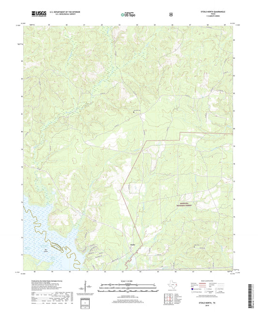 Etoile North Texas US Topo Map Image