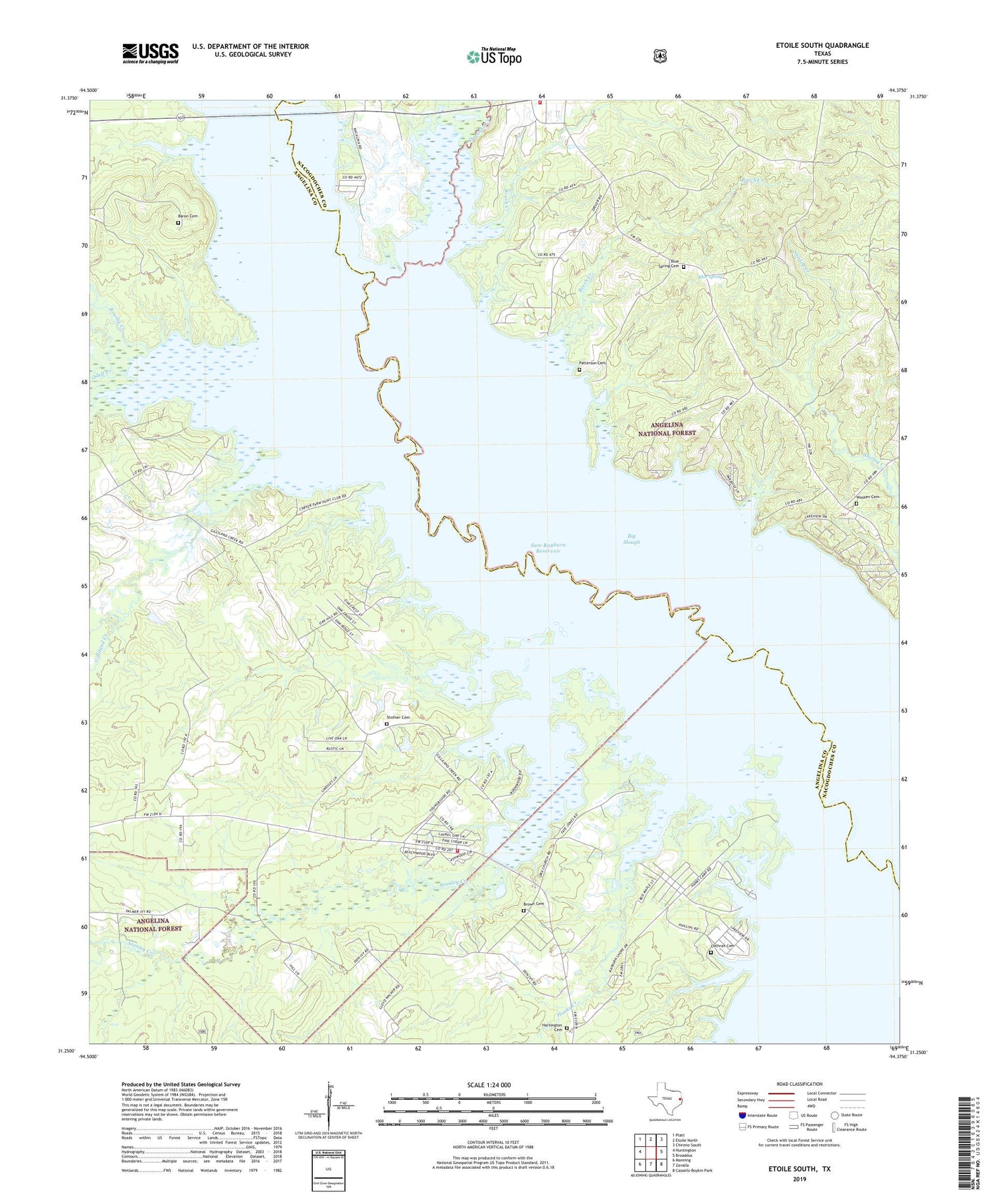 Etoile South Texas US Topo Map Image