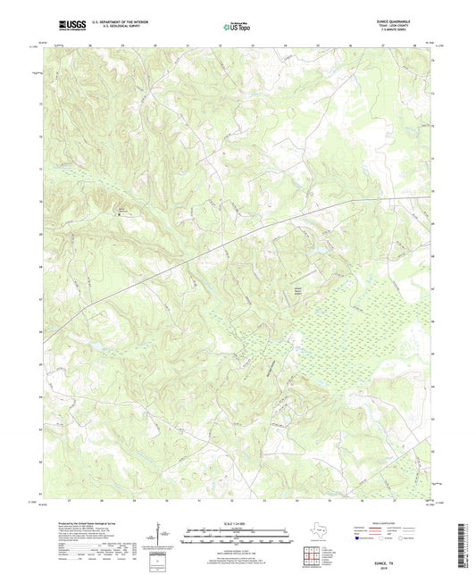 Eunice Texas US Topo Map Image