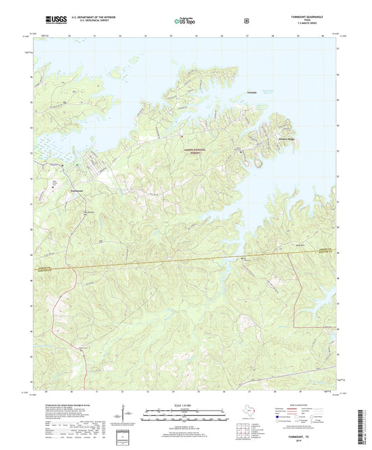 Fairmount Texas US Topo Map Image