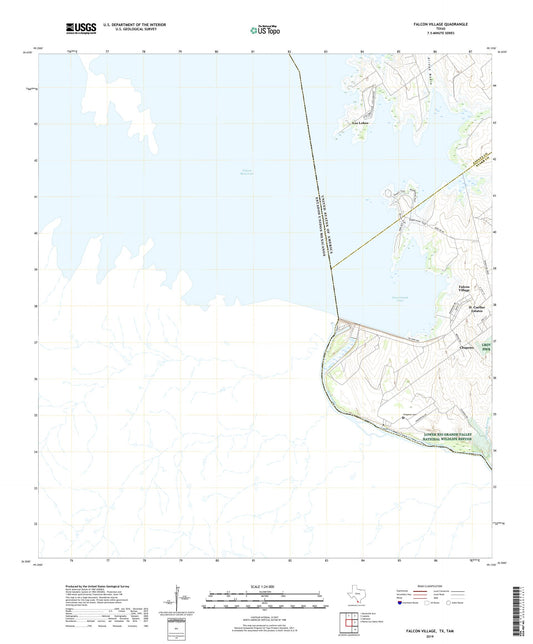 Falcon Village Texas US Topo Map Image