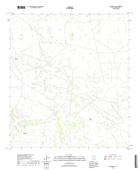 Falfurrias SE Texas US Topo Map Image