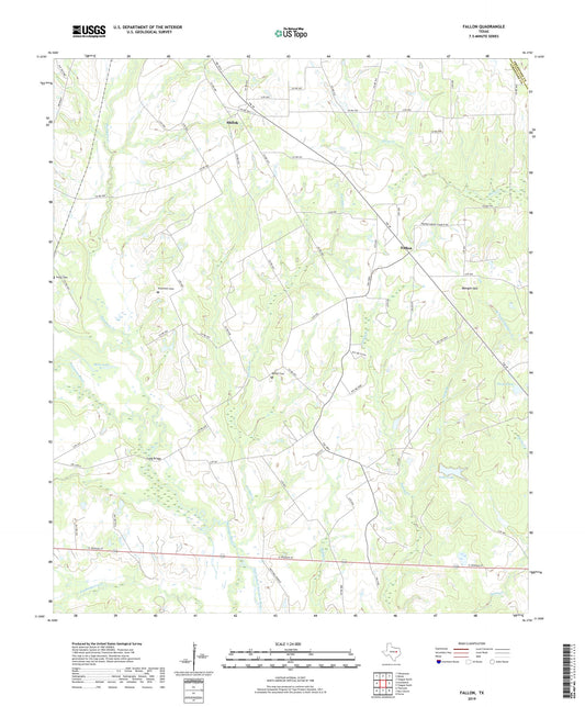 Fallon Texas US Topo Map Image