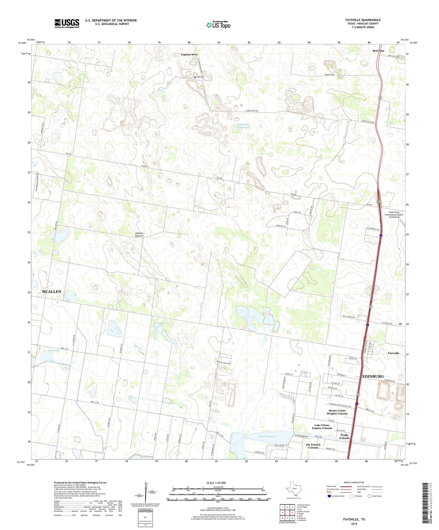 Faysville Texas US Topo Map Image