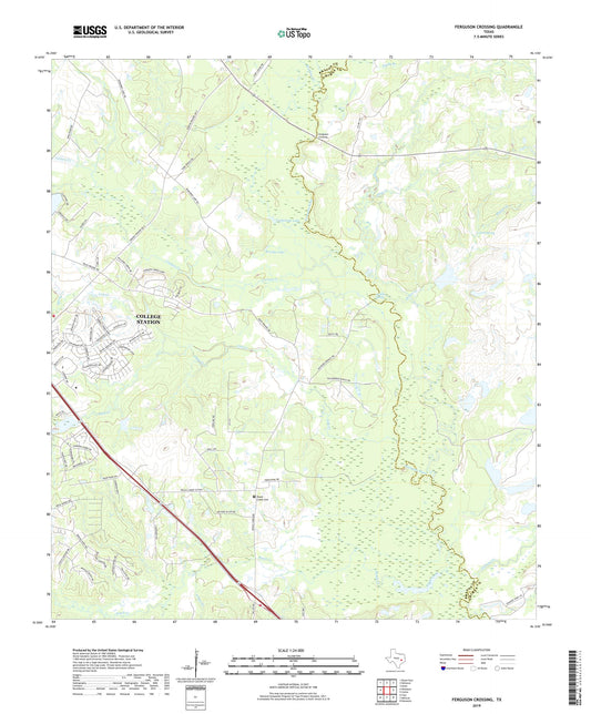 Ferguson Crossing Texas US Topo Map Image