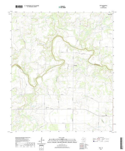 Fife Texas US Topo Map Image