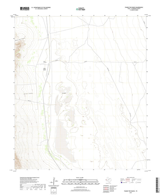 Figure Two Ranch Texas US Topo Map Image