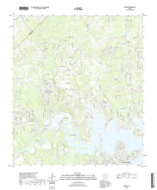 Fischer Texas US Topo Map Image