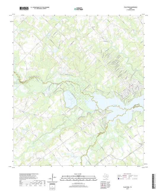 Flag Pond Texas US Topo Map Image