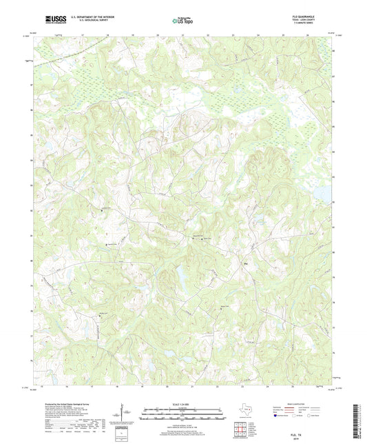 Flo Texas US Topo Map Image
