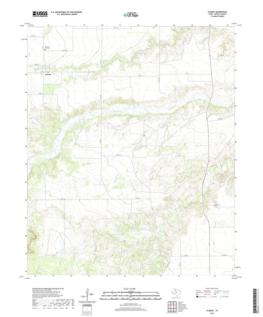 Flomot Texas US Topo Map Image
