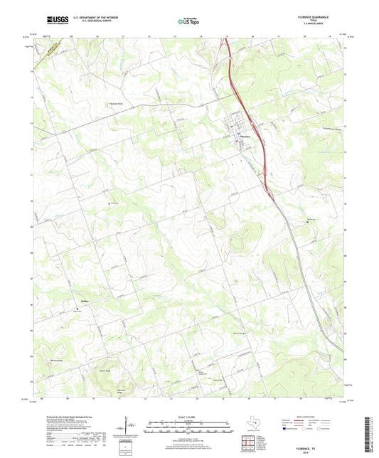 Florence Texas US Topo Map Image
