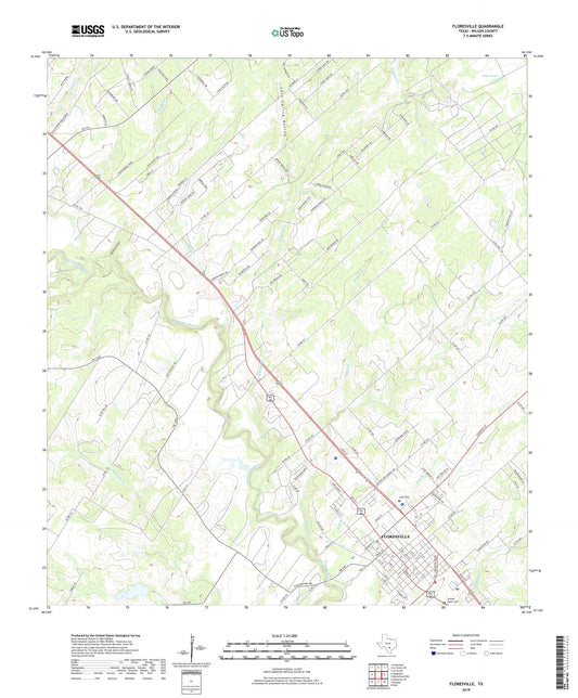 Floresville Texas US Topo Map Image