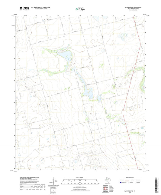 Flower Grove Texas US Topo Map Image