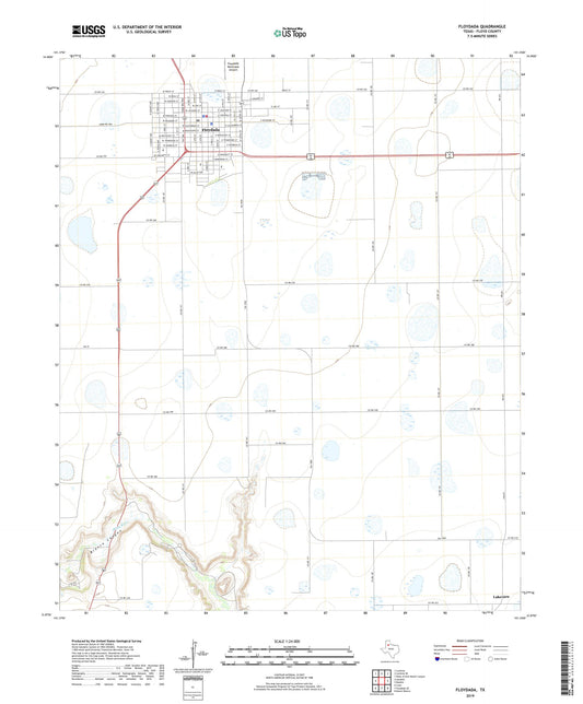 Floydada Texas US Topo Map Image