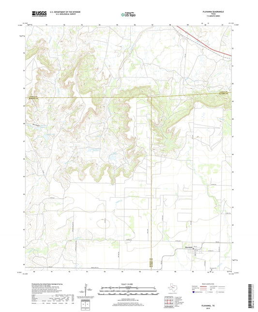 Fluvanna Texas US Topo Map Image