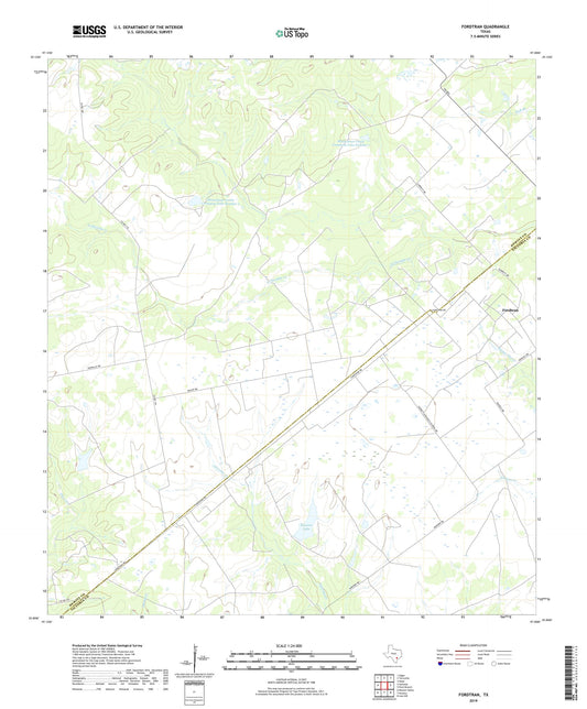 Fordtran Texas US Topo Map Image