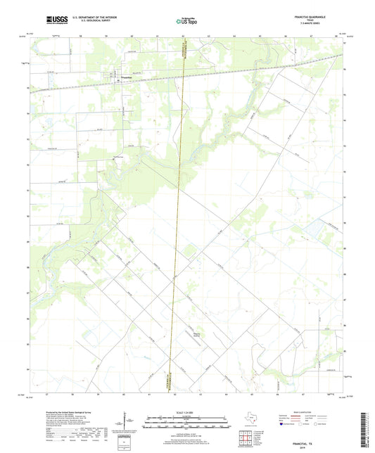 Francitas Texas US Topo Map Image